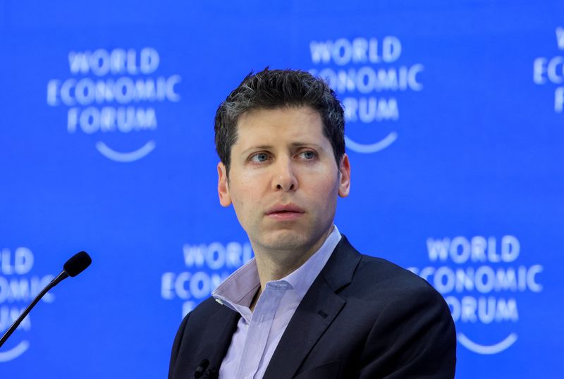 © Reuters. FILE PHOTO: Sam Altman, CEO of OpenAI, attends the 54th annual meeting of the World Economic Forum, in Davos, Switzerland, January 18, 2024. REUTERS/Denis Balibouse/ file photo