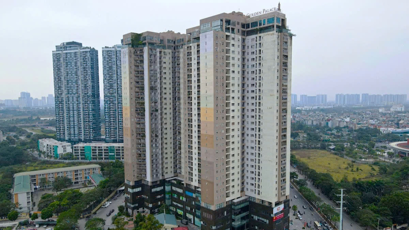 The Golden Palace apartment project in Me Tri ward, Nam Tu Liem district, Hanoi. Photo courtesy of dandautu.vn.