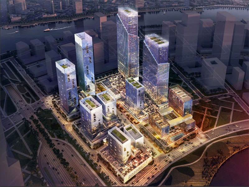 An illustration of the Lotte Eco Smart City project by South Korea’s Lotte Group in Thu Thiem city, Ho Chi Minh City. Photo courtesy of the project developer.