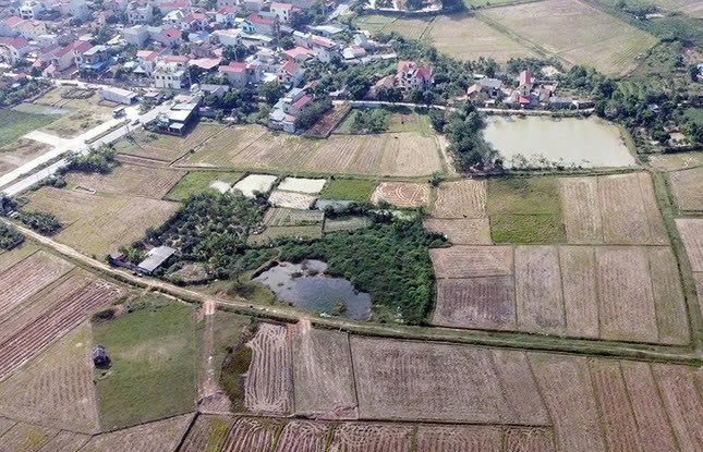 The 1,424-hectare area planned for the Soc Son Urban Area (Zone III) in Soc Son district, Hanoi. Photo courtesy of CafeF.