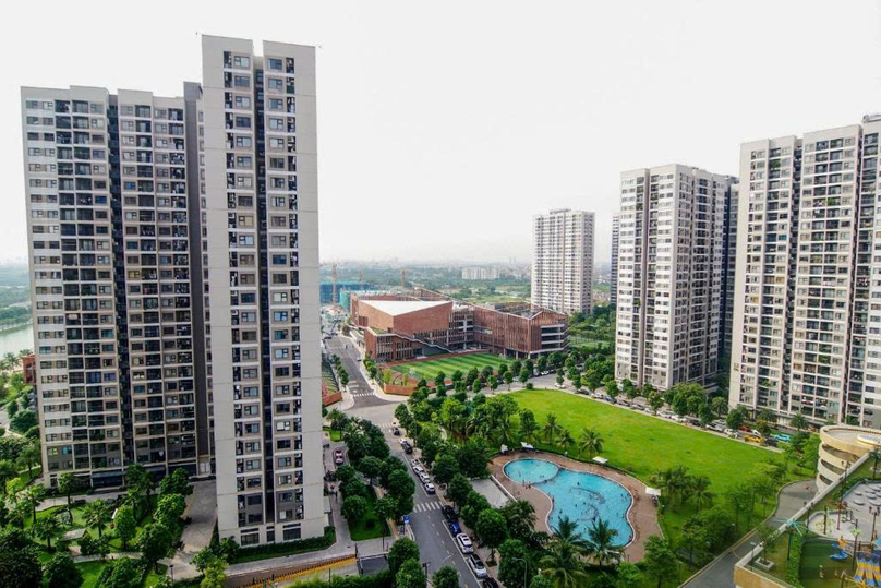 An apartment complex in the Vinhomes Ocean Park urban area, Gia Lam district, Hanoi. Photo courtesy of Vinhomes.