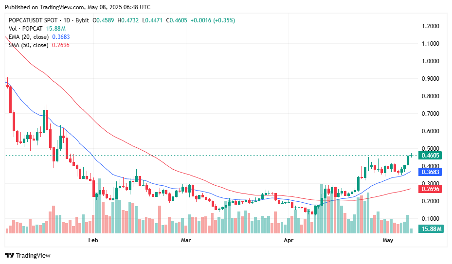 POPCAT price surges 15% as smart money buys fuel rally toward $0.70 target - 1